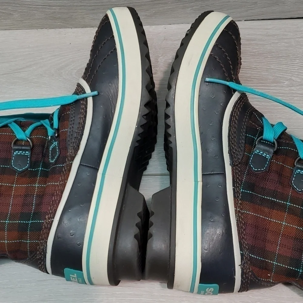 Sorel Youth Big Girls Ankle Rubber Duck Boots shoes sz 4